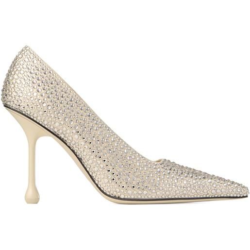 Jimmy Choo pumps ixia in pelle 95mm - toni neutri