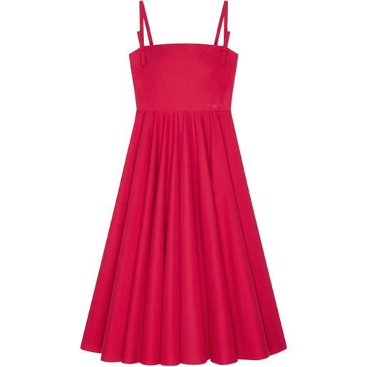 Givenchy abito lungo in popeline con fiocchi - rosa