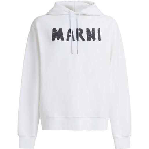 Marni felpa con cappuccio - bianco