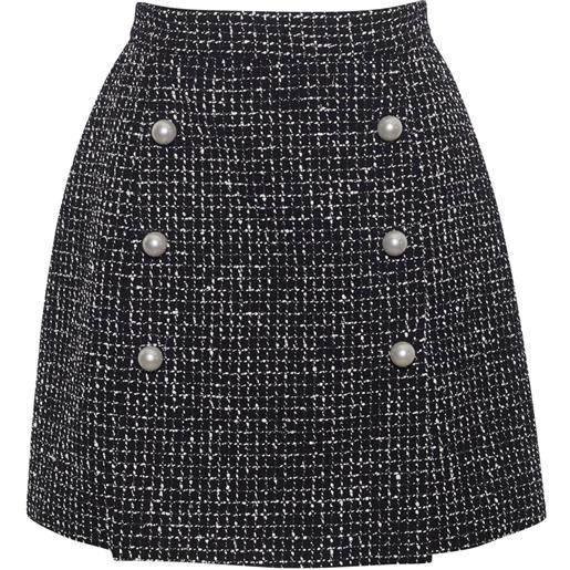 Adam Lippes gonna doppiopetto in tweed - nero