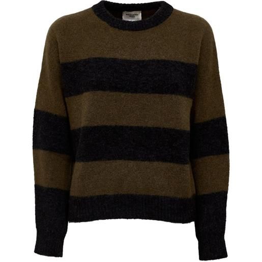 Weekend Max Mara maglione a righe in misto lana - marrone