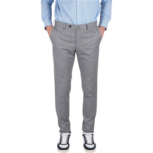 PT Torino pantaloni principe di galles estivi - 56 - gri