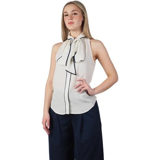 Polo Ralph Lauren,Polo Ralph Lauren Donn camicia senza maniche con fiocco - m - mas