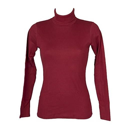 RAGNO dolcevita ciclista donna maglia manica lunga caldo e soffice cotone bio articolo d274ak bio cotton dolcevita