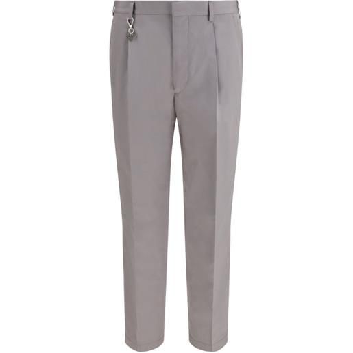 Prada pantaloni con portachiavi - grigio