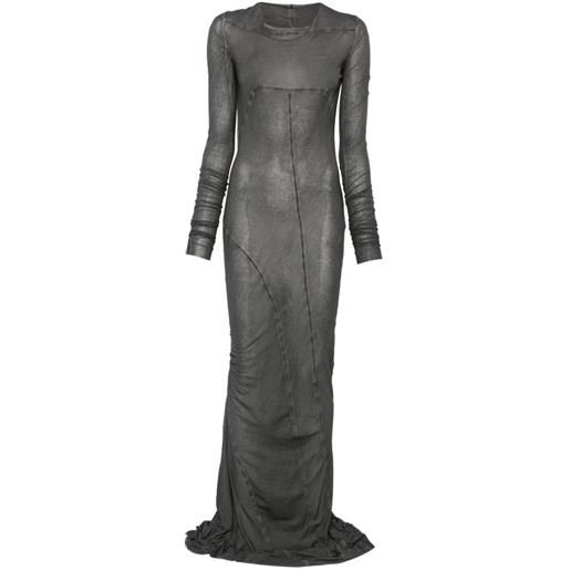 Rick Owens DRKSHDW abito lungo con effetto sfumato - nero