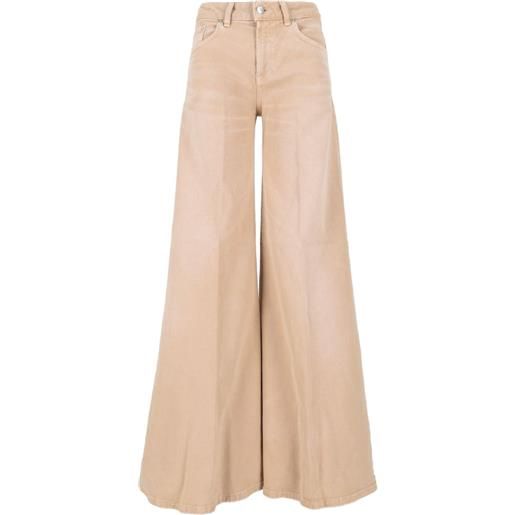 DONDUP KIDS pantaloni a palazzo marlen - toni neutri