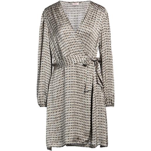 LIU -JO - vestito a portafoglio - khaki