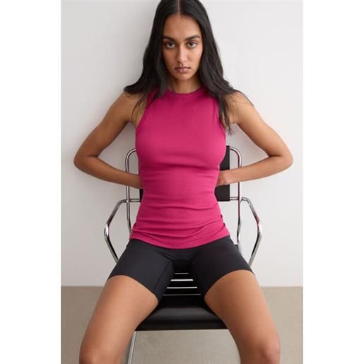 Intimissimi canotta a costine in cotone superior rosa