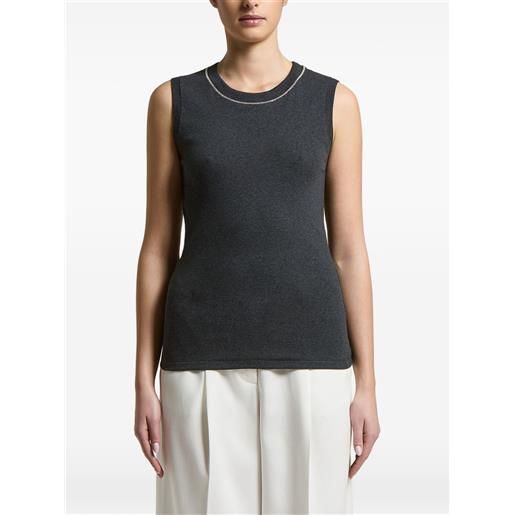 Peserico cappotto smanicato - grigio