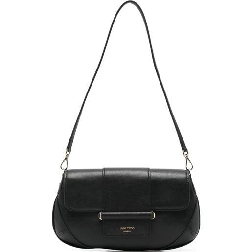 Jimmy Choo clutch bar in pelle con fibbia - nero