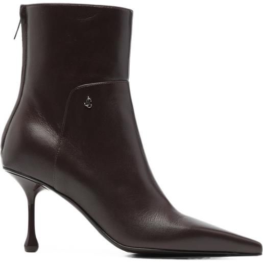 Jimmy Choo stivaletti in pelle a punta 40mm - rosso