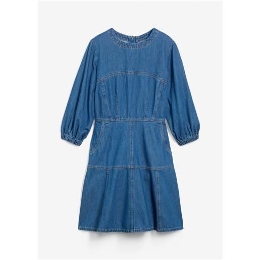 bonprix abito di jeans in puro cotone-blu