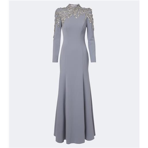 Jenny Packham abito lungo viper con cristalli