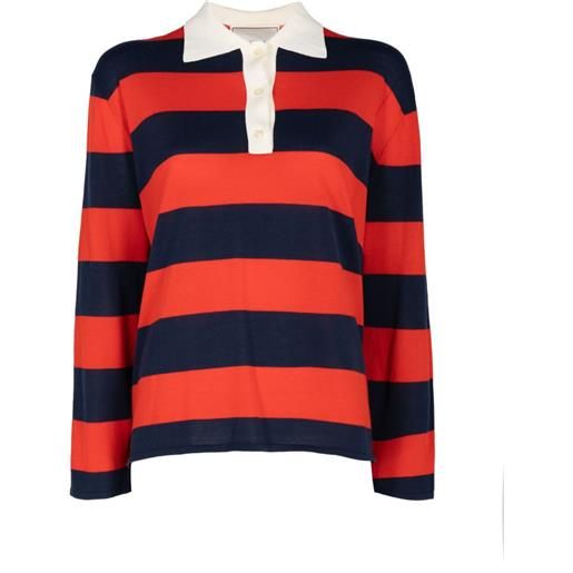 The Great. polo academy a righe - rosso