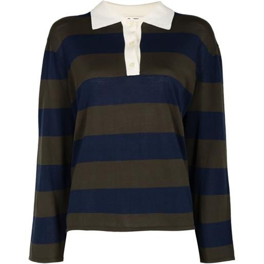 The Great. polo academy a righe - blu