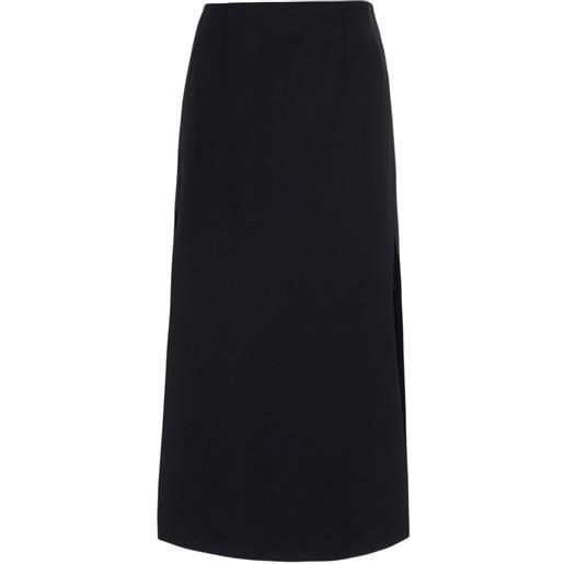 PLAIN minigonna con zip posteriore - nero