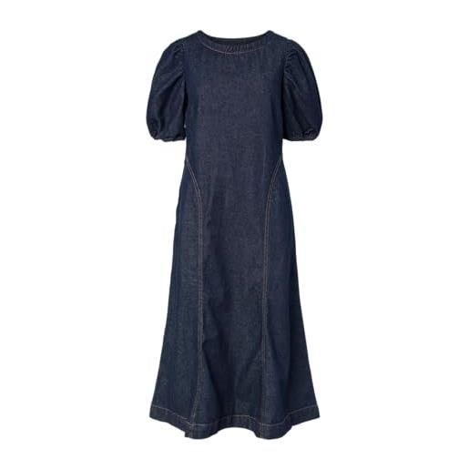 Pieces pcpam 2/4 midi denim dress bc pcpam 2/4 midi denim dress bc donna (pacco da 1)