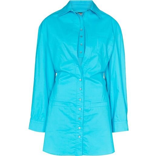 Jacquemus chemisier a strati baunhilha - blu