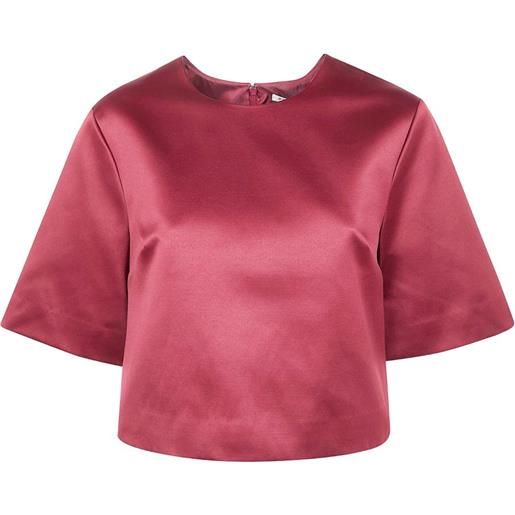 By Malene Birger top con maniche corte - rosso