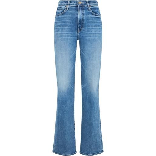 MOTHER jeans the kick it con effetto sfumato - blu