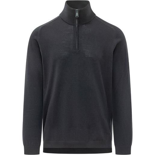 Premiata maglione con zip - nero