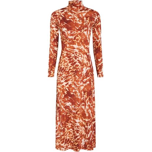 Marie Oliver abito midi paxton con stampa - arancione