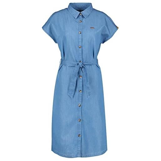 alife & kickin maeveak dnm a shirt dress abito da donna in jeans, per il tempo libero, estivo, in diversi colori, light denim washed, xs
