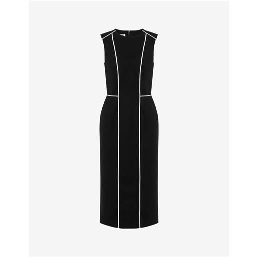 Moschino - abito in lana stretch - nero