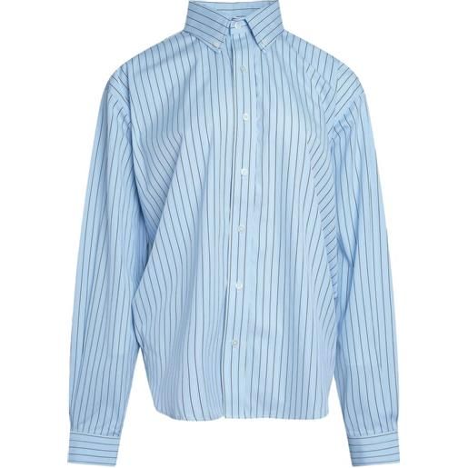 Vaquera camicia a righe - blu