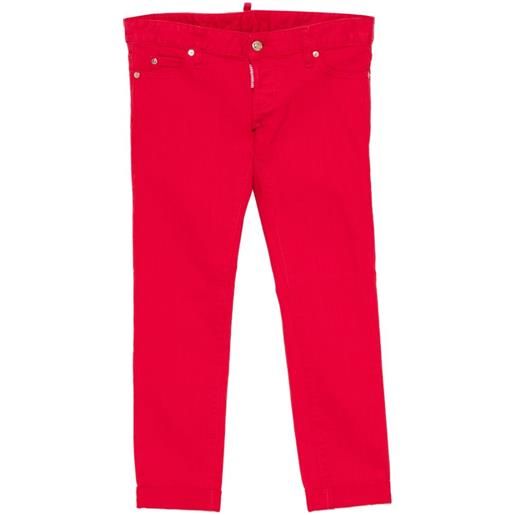 DSQUARED2 jeans con applicazione logo - rosso