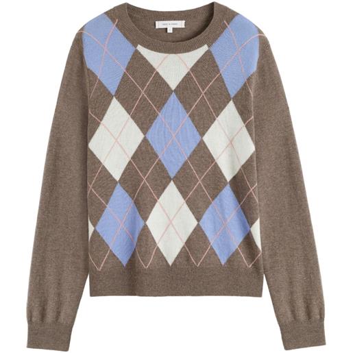 Chinti & Parker maglione a rombi - marrone