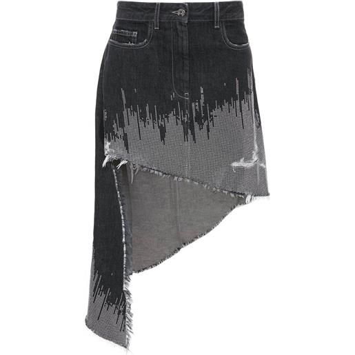 JW Anderson gonna denim asimmetrica - nero