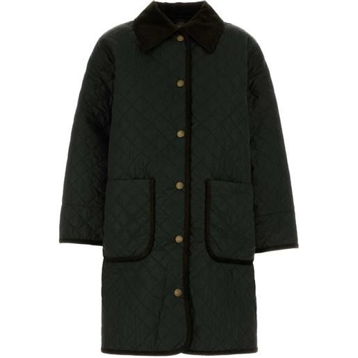 Barbour cappotto trapuntato carly - verde