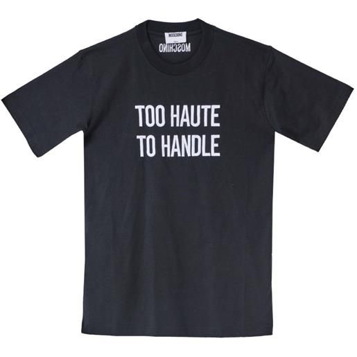 Moschino t-shirt con ricamo - nero