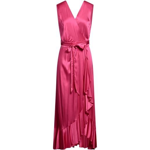 PINKO - vestito a portafoglio - fucsia