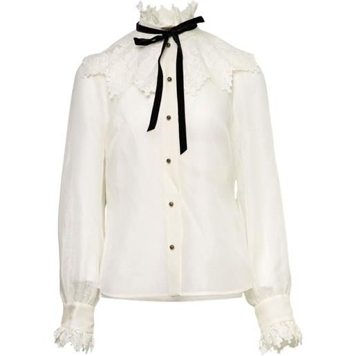 ZIMMERMANN blusa luna - bianco
