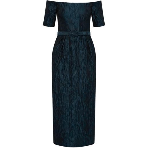 Rebecca Vallance abito midi cascades - blu