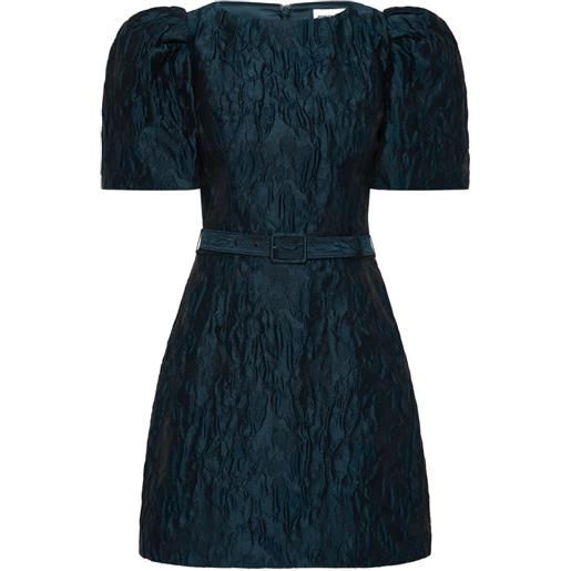 Rebecca Vallance abito corto cascades - blu