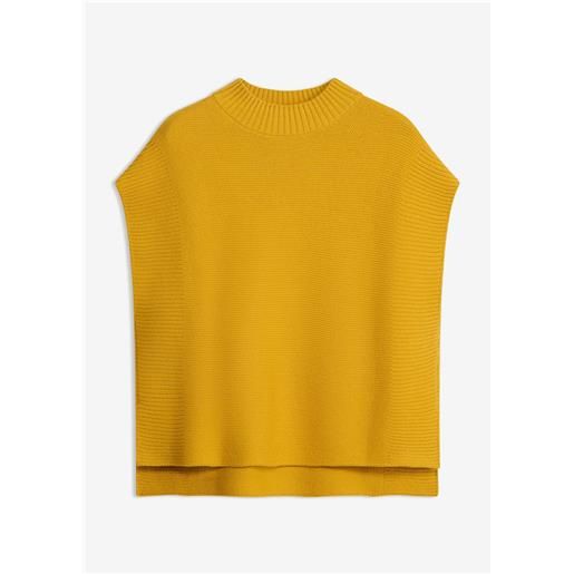 bonprix gilet in maglia con viscosa-giallo
