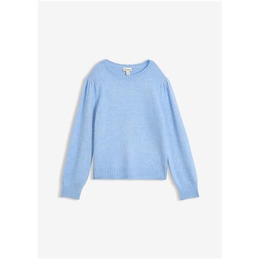 bonprix maglione con maniche a sbuffo-blu