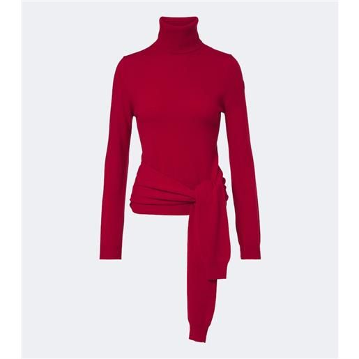 Moncler pullover in lana e cashmere a collo alto
