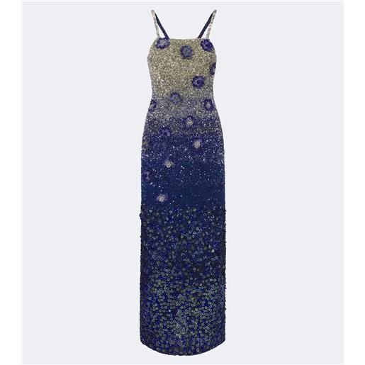 La Fuori là fuori abito lungo sapphire stardust