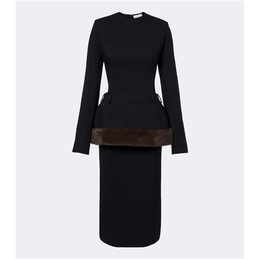 Stella McCartney abito midi peplum