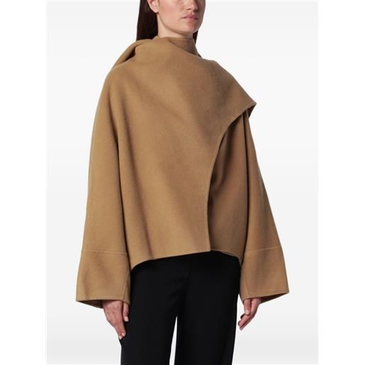 SOURCE UNKNOWN mantella nuage con foulard - toni neutri