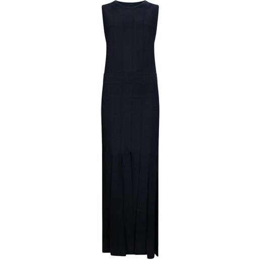 LIU JO abito in maglia con frange - nero