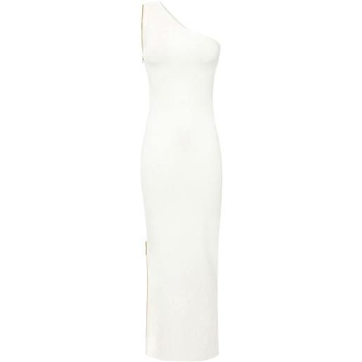 Elisabetta Franchi abito da sera con zip - bianco