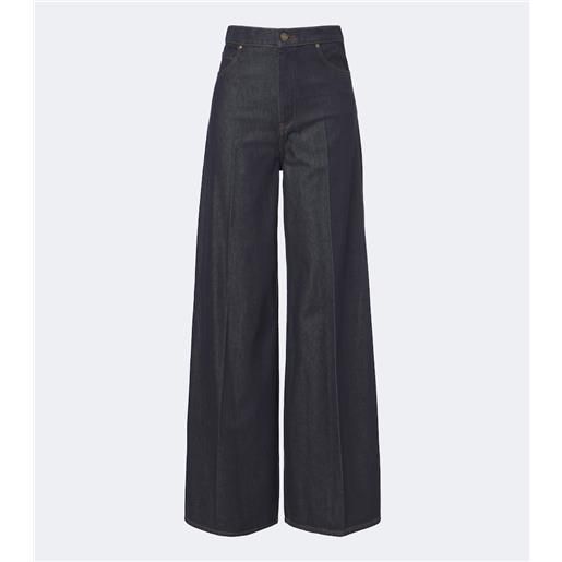 Max Mara jeans a gamba larga e vita alta