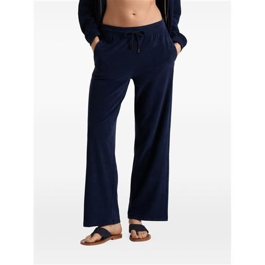 Vilebrequin pantaloni in spugna con coulisse - blu