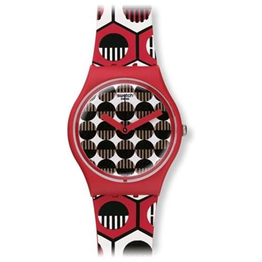 Swatch gr163 - orologio da donna, cinturino in plastica, striscia